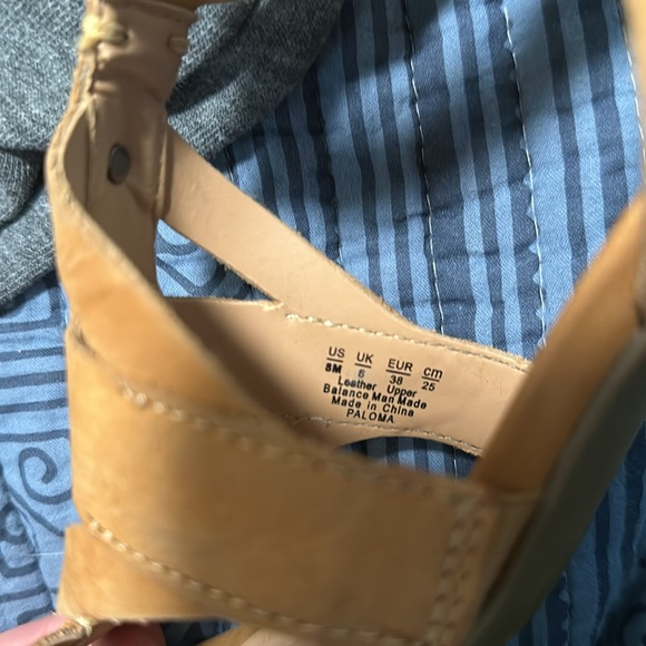 Franco Sarto Healed Leather and Cork Sandals - Picture 6 of 6